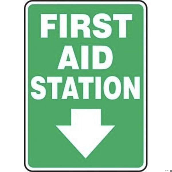 Accuform SAFETY SIGN FIRST AID STATION SIGN MFSD561VS MFSD561VS - main